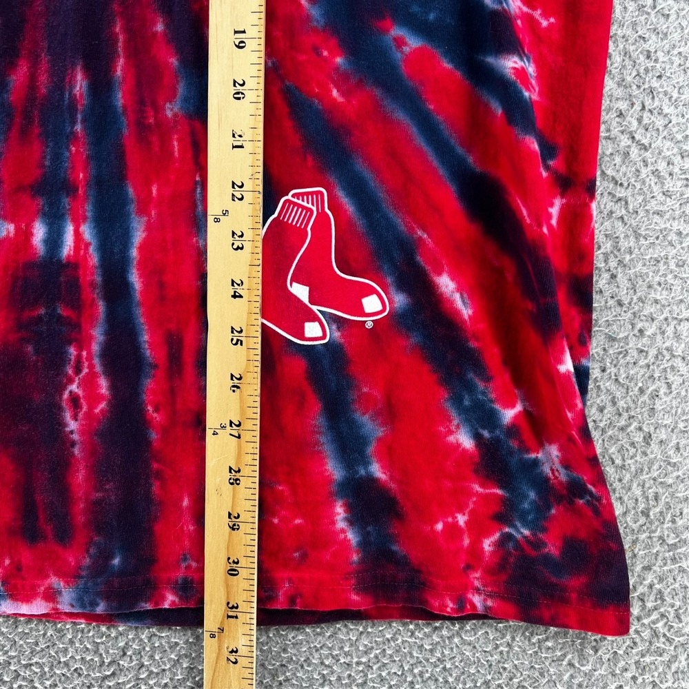 Liquid Blue MLB Boston Red Sox Burst Tie Dye T-Shirt Mens XL Red Navy Blue - Picture 6 of 12
